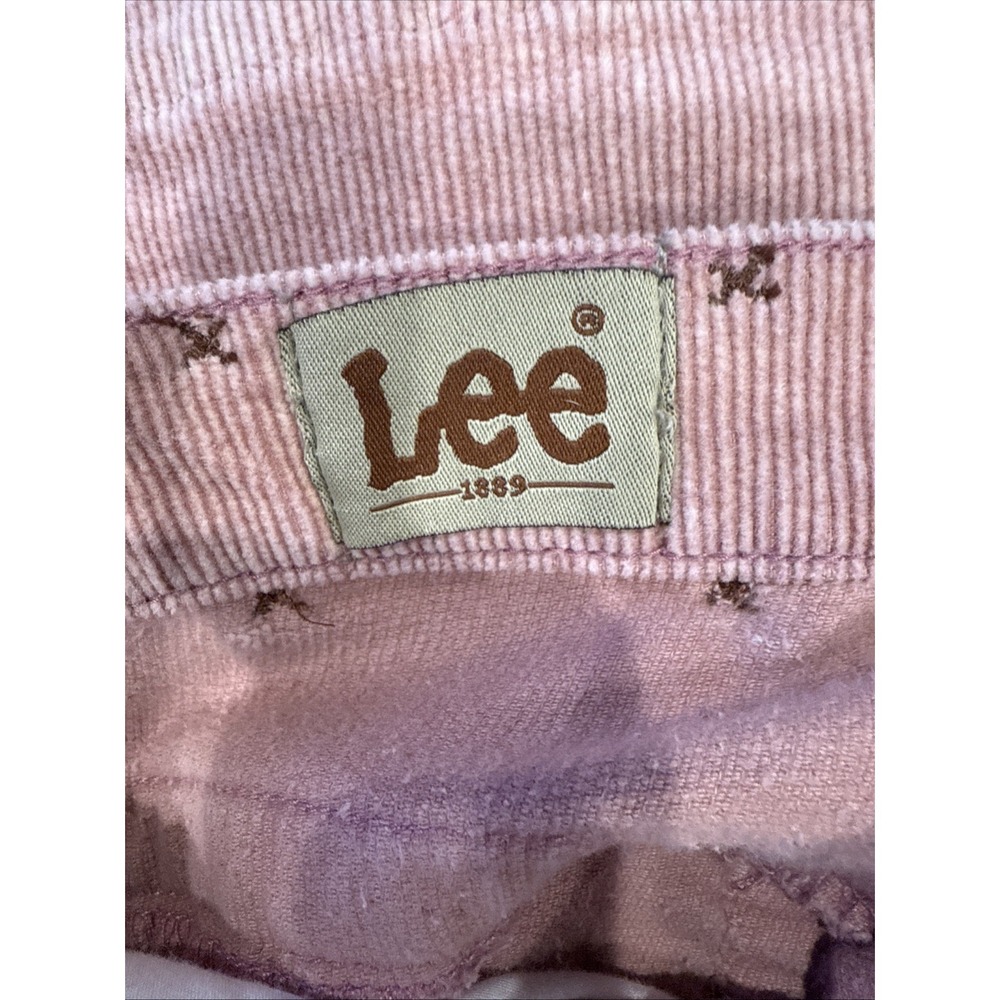 Vintage Lee Women's Pink Corduroy Pants Size 9S - Picture 7 of 8